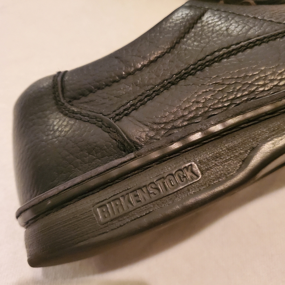 BIRKENSTOCK Vintage Footprint Memphis‎ Black Leather Oxford Derby Shoes Men's 10 - Picture 8 of 11